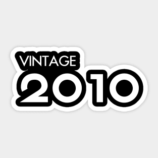 Vintage 2010 Gift 10th Birthday Party Sticker